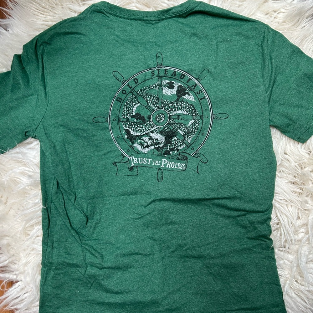 Green "Trust the Process" Graphic T‑Shirt